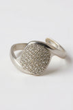 Duru Stainless Steel Ring w Zirconium Stones 