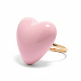 Retro Look Enamel Heart Ring