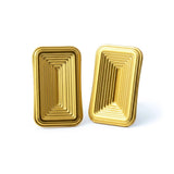 Inception Stainless Steel Rectangular Stud Earrings