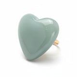 Retro Look Enamel Heart Ring