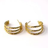 Fizz Stainless Steel Hoop Earrings