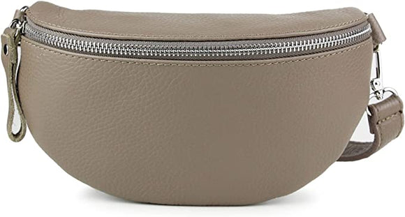 CASSETTE - Fanny Pack Leather Belt Bag Taupe