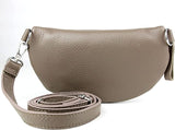 CASSETTE - Fanny Pack Leather Belt Bag Taupe