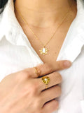 Lotus Necklace Gold