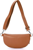 CASSETTE - Fanny Pack Leather Belt Bag Taupe