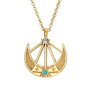 Half Moon Necklace Gold