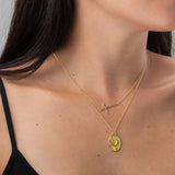 Moon Necklace Gold