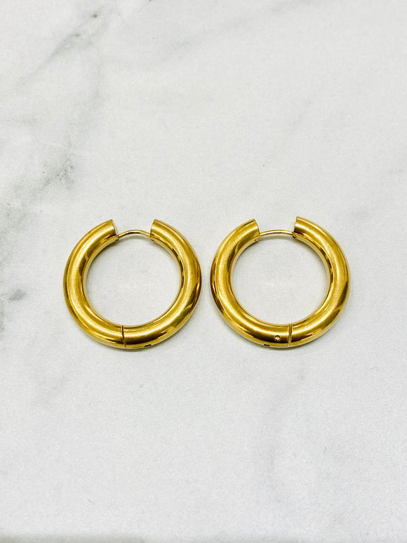 Nothing Thick Hoops Gold