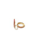 Pink Zoe Hoops Gold