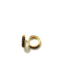 Black Ava Hoops Gold