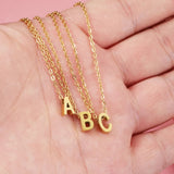 Initial Charm Necklace C Gold