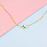 Initial Charm Necklace C Gold