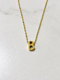 Initial Charm Necklace C Gold