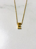 Initial Charm Necklace M Gold