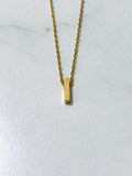 Initial Charm Necklace C Gold