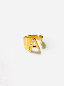 A Initial Ring Gold