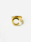 M Initial Ring Gold