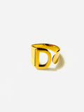 M Initial Ring Gold