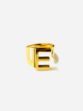 R Initial Ring Gold