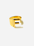 R Initial Ring Gold