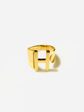 M Initial Ring Gold