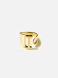 J Initial Ring Gold