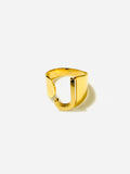 S Initial Ring Gold