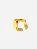 S Initial Ring Gold