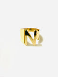 M Initial Ring Gold