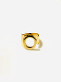 R Initial Ring Gold