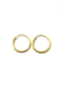 Midi Thin Hoops Gold