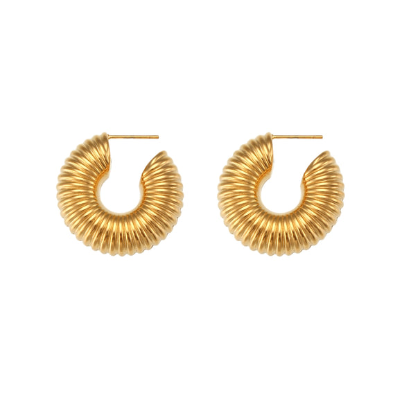 Snail Hoops Gold