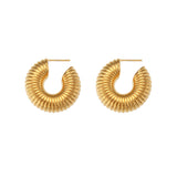 Snail Hoops Gold