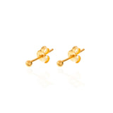 Sterling Silver Mini Studs Gold