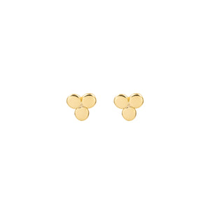 Sterling Silver Dots Studs Gold