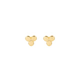 Sterling Silver Dots Studs Gold