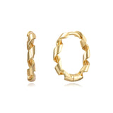 Sterling Silver Sequential Hoops