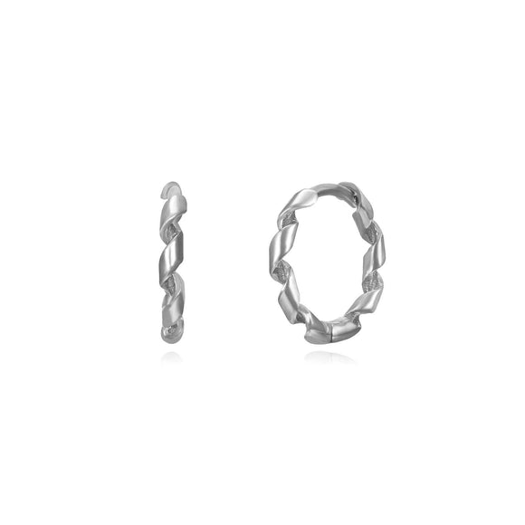 Sterling Silver Sequential Hoops