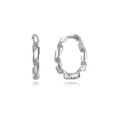 Sterling Silver Sequential Hoops Gold