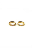 Pink Zoe Hoops Gold