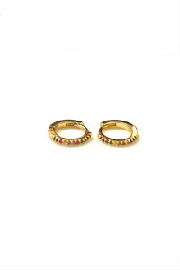 Multicolor Zoe Hoops Gold