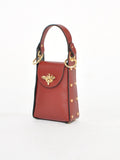 Cassette - The Bee Bag Metallic Burgundy