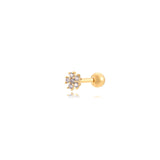 Flower Piercing Gold/Pink