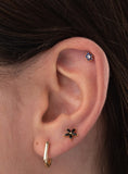 Flower Piercing Gold/Pink