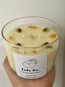 Crystal Infused Candle - Yellow Delight