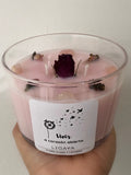 Crystal Infused Candle - Pink Heart