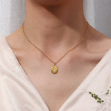 Rose Necklace Gold