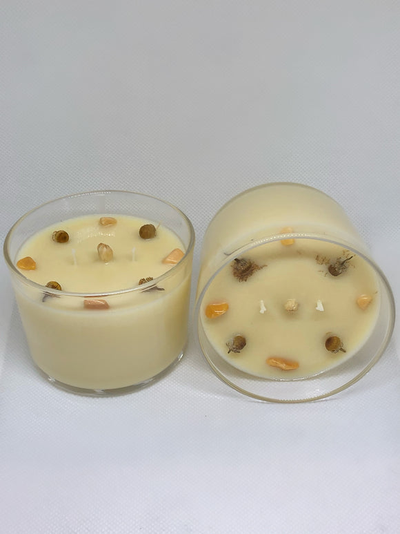 Crystal Infused Candle - Yellow Delight